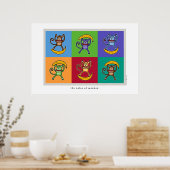 Poster la couleur du singe (Cuisine)