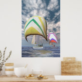 Poster La coupe de l'Amérique. . .. le bouleversement. (Cuisine)