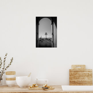 Poster La coupole de Mosta à travers l'arche