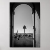 Poster La coupole de Mosta à travers l'arche (Devant)