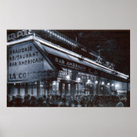 La Coupole, Paris la nuit Vintage