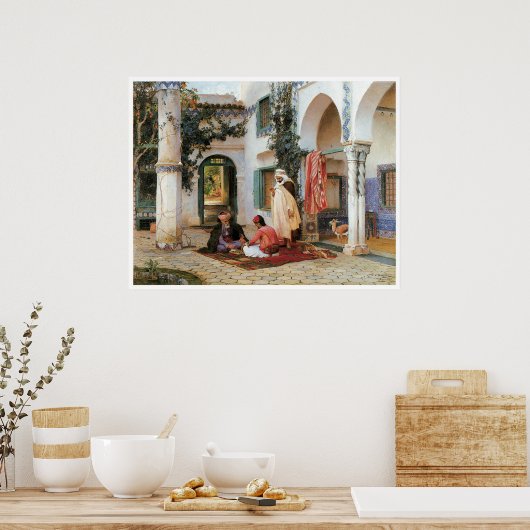 Poster La cour, 1873 (Cuisine)