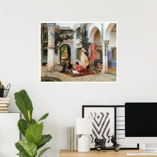 Poster La cour, 1873 (Bureau à domicile)