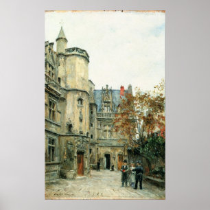 Poster La cour du Musée de Cluny, c.1878-80