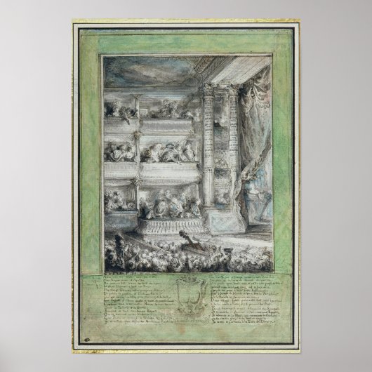 Poster La couronne de Voltaire au Théâtre Français (Devant)