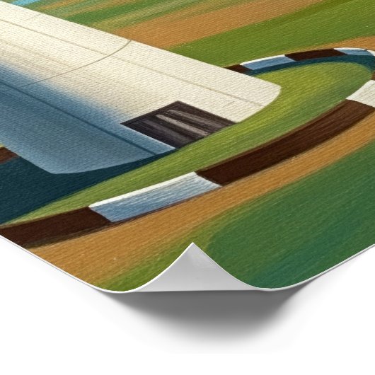 POSTER LA COURSE AÉRIENNE (Coin)