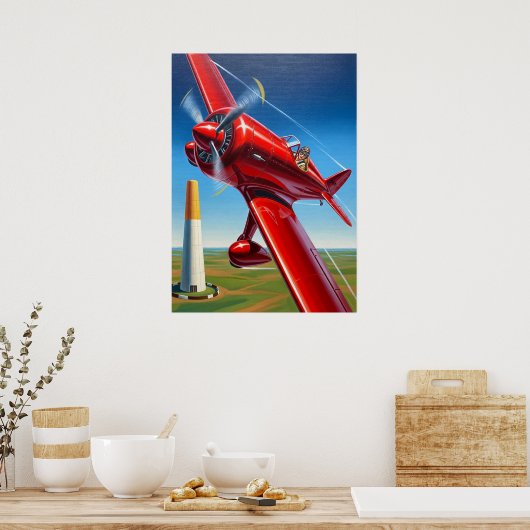 POSTER LA COURSE AÉRIENNE (Cuisine)