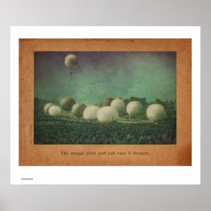 Poster La course de balle géante