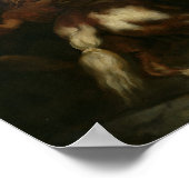 Poster La course du Cheval sauvage à Rome, vers 1817 (Coin)