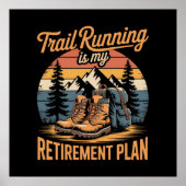 Poster La course sur sentier est mon plan de retraite (Devant)