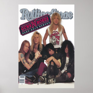 Poster La couverture du magazine Rolling Stone de Guns N