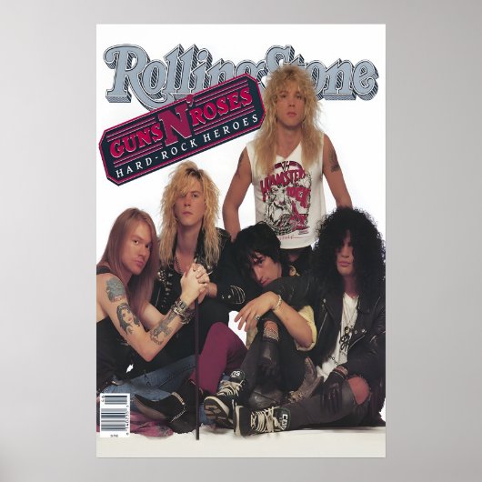 Poster La couverture du magazine Rolling Stone de Guns N  (Devant)