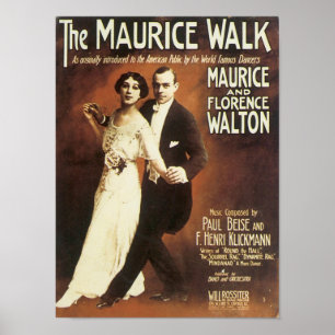 Poster La couverture Vintage du carnet de chansons Mauric