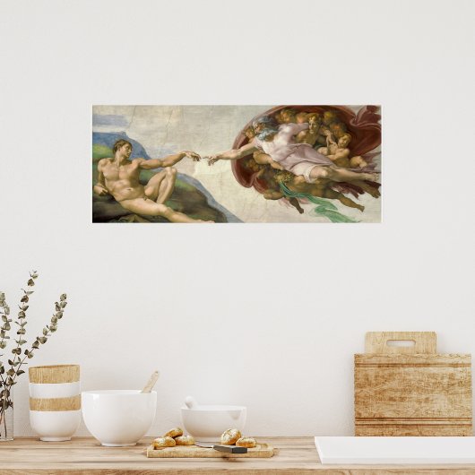 Poster La création d'Adam (Cuisine)