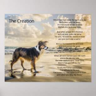Poster La création de la vie et du poème du chien