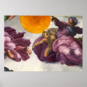 Poster La création du soleil, de la lune et des Plantes