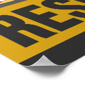 Poster La créativité est ma résistance - Style rétro (Coin)