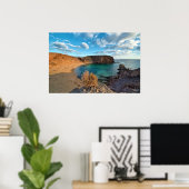 Poster La crique de plage de Lanzarote (Bureau à domicile)