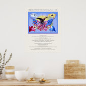 Poster La croissance de notre drapeau national ~ Vintage (Cuisine)