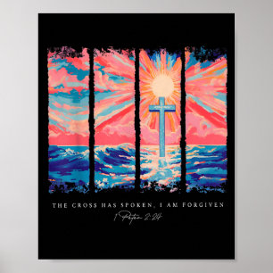 Poster La Croix A Expié Je Suis Pardonné Chrétien Jésus
