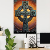 Poster La Croix celtique est un phare de l'espoir. (Bureau à domicile)