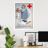 Poster La Croix Rouge aide les bébés européens (US00153) (Bureau à domicile)