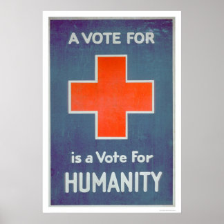 Poster La Croix Rouge est un vote pour l'humanité (US0010