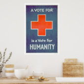 Poster La Croix Rouge est un vote pour l'humanité (US0010 (Cuisine)