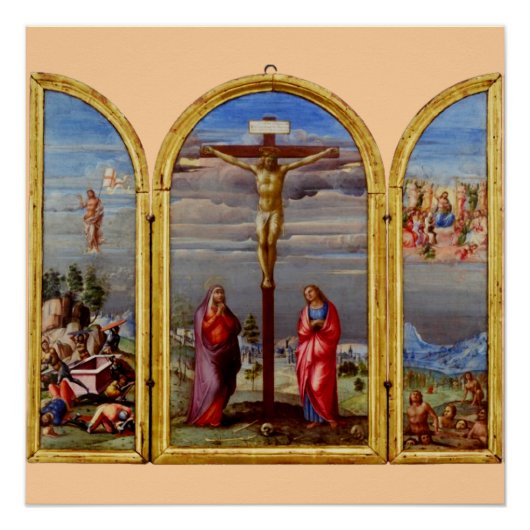 Poster La Crucifixion de Francesco Granacci (Devant)
