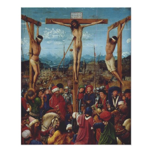 Poster La Crucifixion de Van Eyck (Devant)