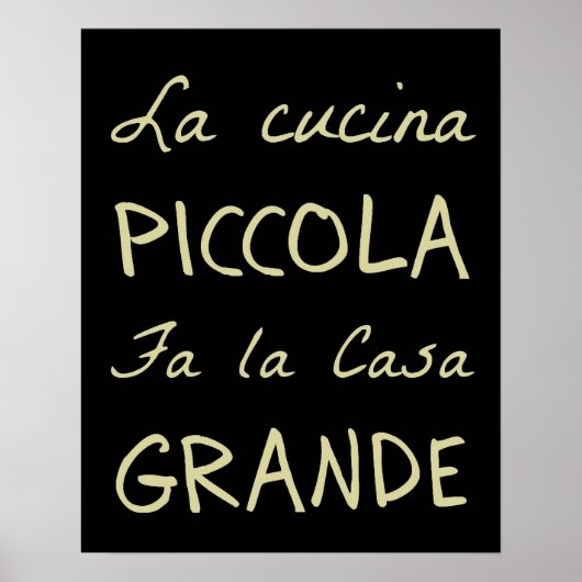 Poster La Cucina (La Cuisine) (Devant)