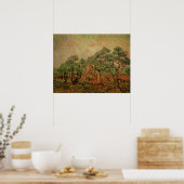 Poster La Cueillette des olives par Vincent van Gogh (Cuisine)