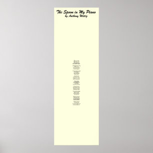 Poster La cuillère dans mon piano