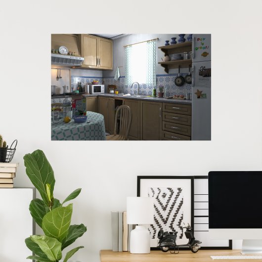 Poster La cuisine (Bureau à domicile)