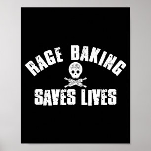 Poster La cuisson de rage sauve la tête de mort vivante D