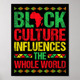 Poster La culture noire influence le monde entier Black H