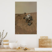 Poster La Curiosité A Rover Sur La Surface De Mars. (Cuisine)
