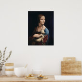 Poster La Dame à la hermine de Léonard de Vinci (Cuisine)
