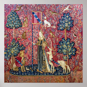 Poster La Dame à la licorne, L'Attouchement
