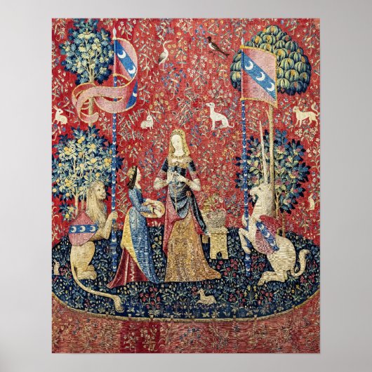 Poster La Dame à la licorne, L'odorat (Devant)