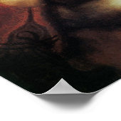 Poster La Dame à l'hermine de Léonard de Vinci (Coin)