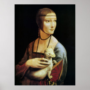 Poster La Dame à l'hermine de Léonard de Vinci