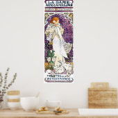 Poster la dame aux camélias by Alfons Mucha 1896 (Cuisine)