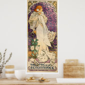 Poster La Dame aux Camélias par Alfons Mucha (1896) (Cuisine)