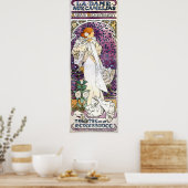 Poster la dame aux camélias par Alfons Mucha 1896 (Cuisine)
