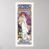 Poster La Dame aux Camélias par Mucha (Devant)