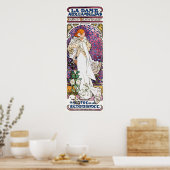 Poster La Dame aux Camélias par Mucha (Cuisine)