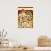 Poster La dame aux coiffes (Cuisine)