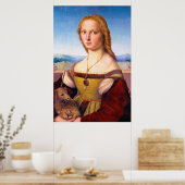 Poster La dame avec la peinture de l'Unicorne Raphael San (Cuisine)