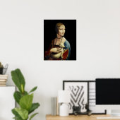 Poster La Dame avec une mine, Portrait de Cecilia Galle (Bureau à domicile)